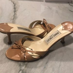 Jimmy Choo Cairo sandal- Camel Kid Leather